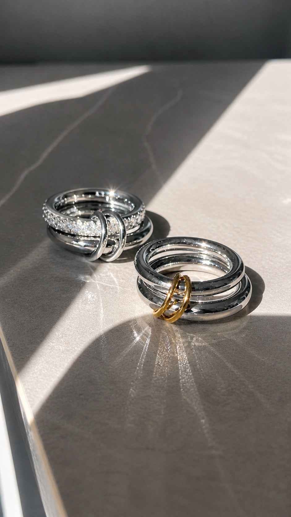 Twin lock ring