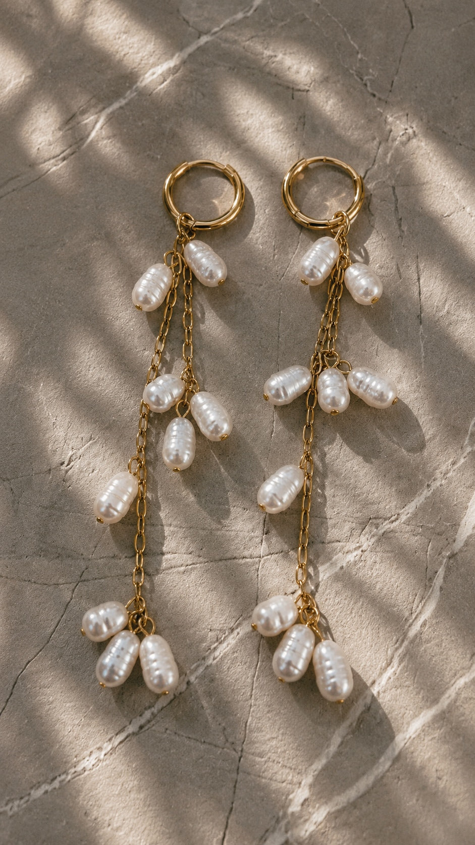 Pearl drop earrings