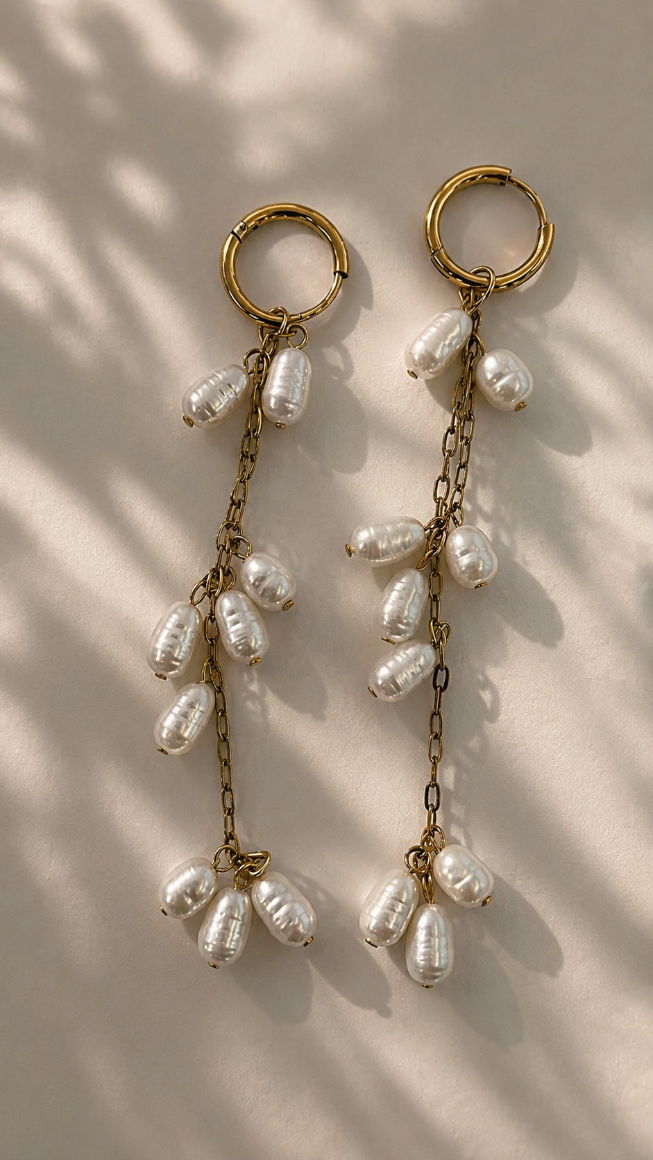 Pearl drop earrings