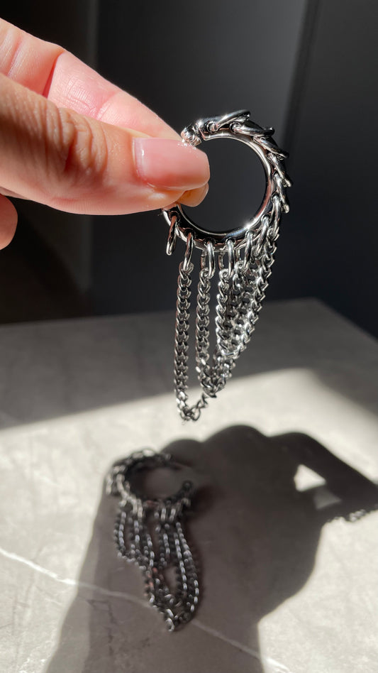 East dragon earrings