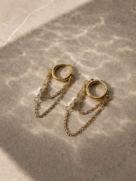 Lunar Pearl earrings